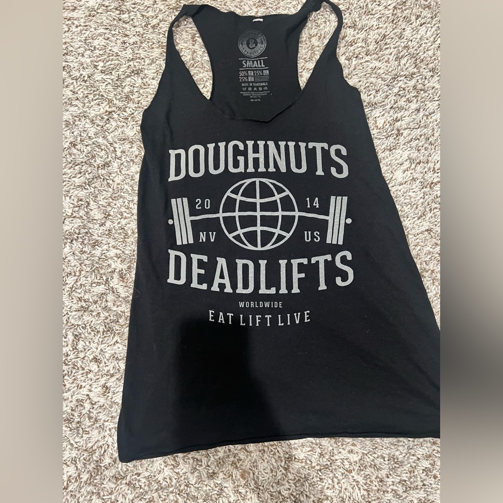 doughnuts and deadlifts tank